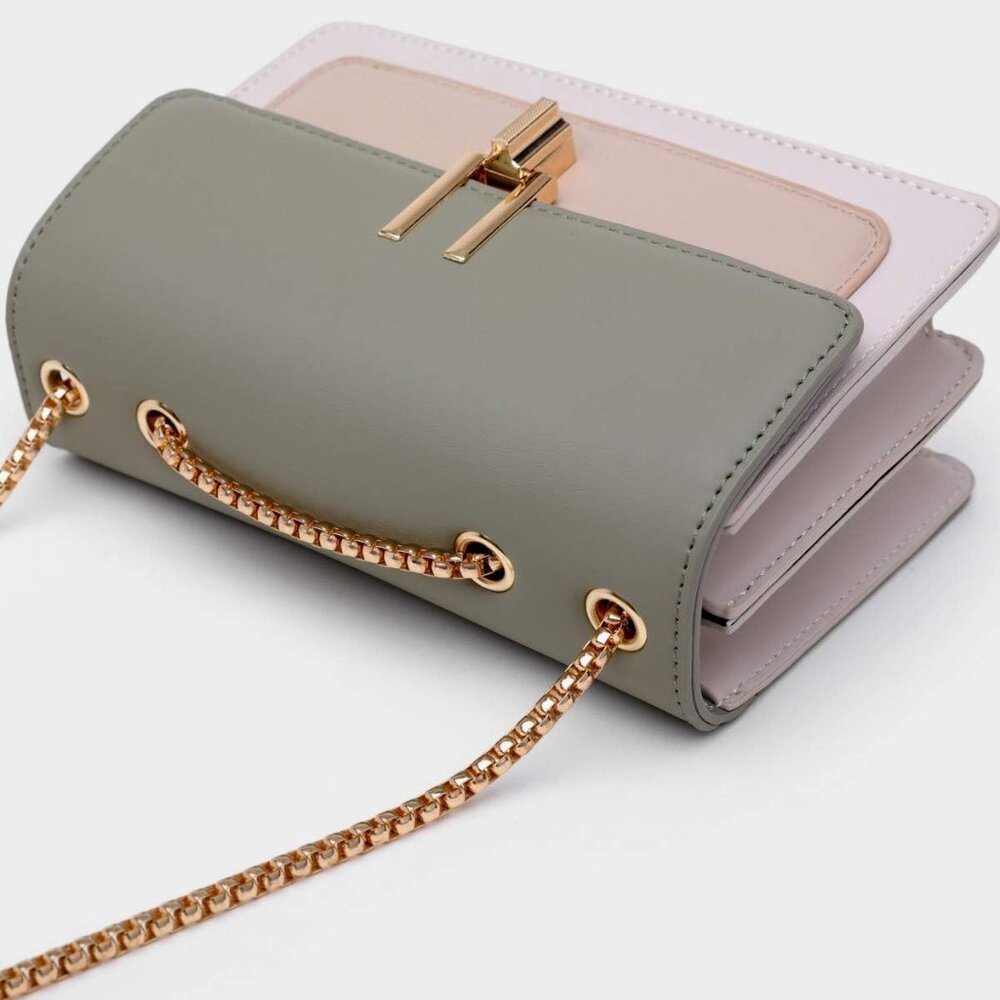 Color-Block Crossbody Bags for Women Leather Cross Body Purses Cute Designer Han - Picture 4 of 9